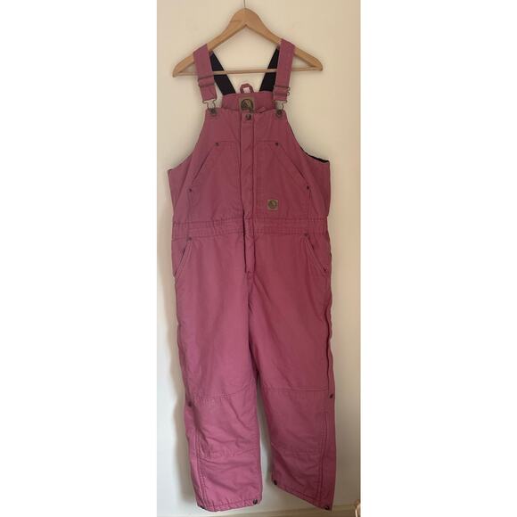 Berne Jackets & Blazers - Berne Pink Insulated Workwear Bib Overalls in Cotton Candy Pink